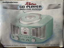 BNIB RARE TEAL Audio Solutions Top Loading CD Player AM/FM Radio