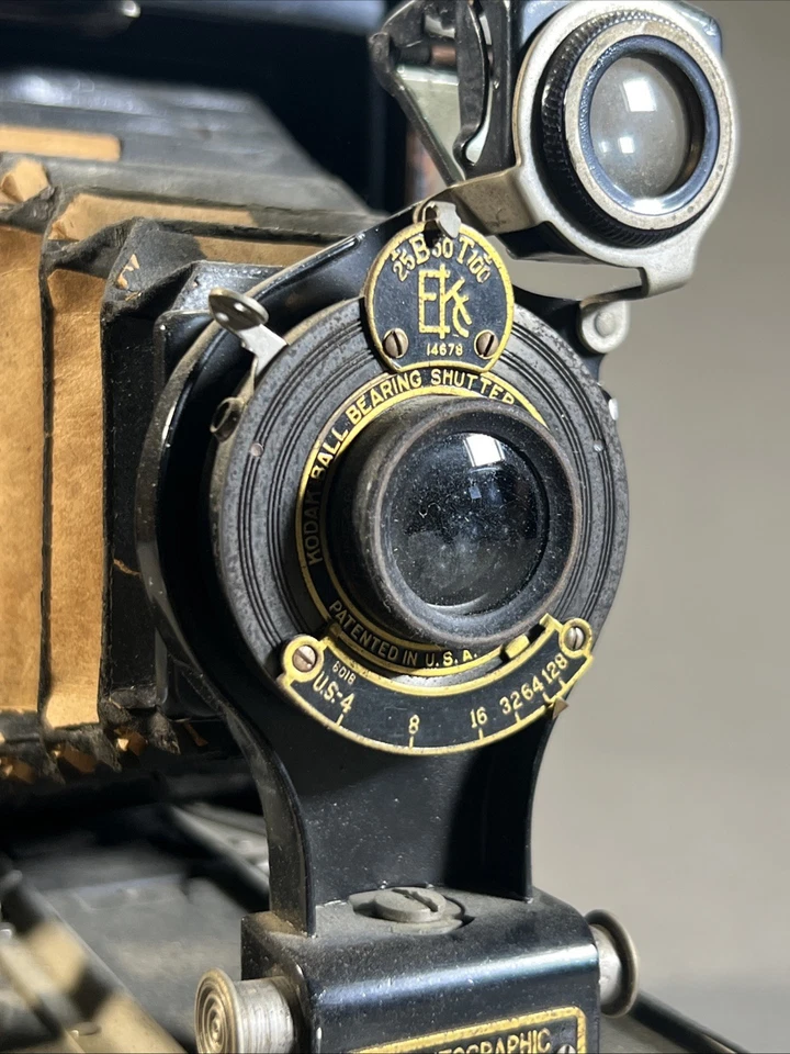 Antigua cámara plegable autográfica vintage IA Kodak 25 B50 T100 Foto 2 de 4