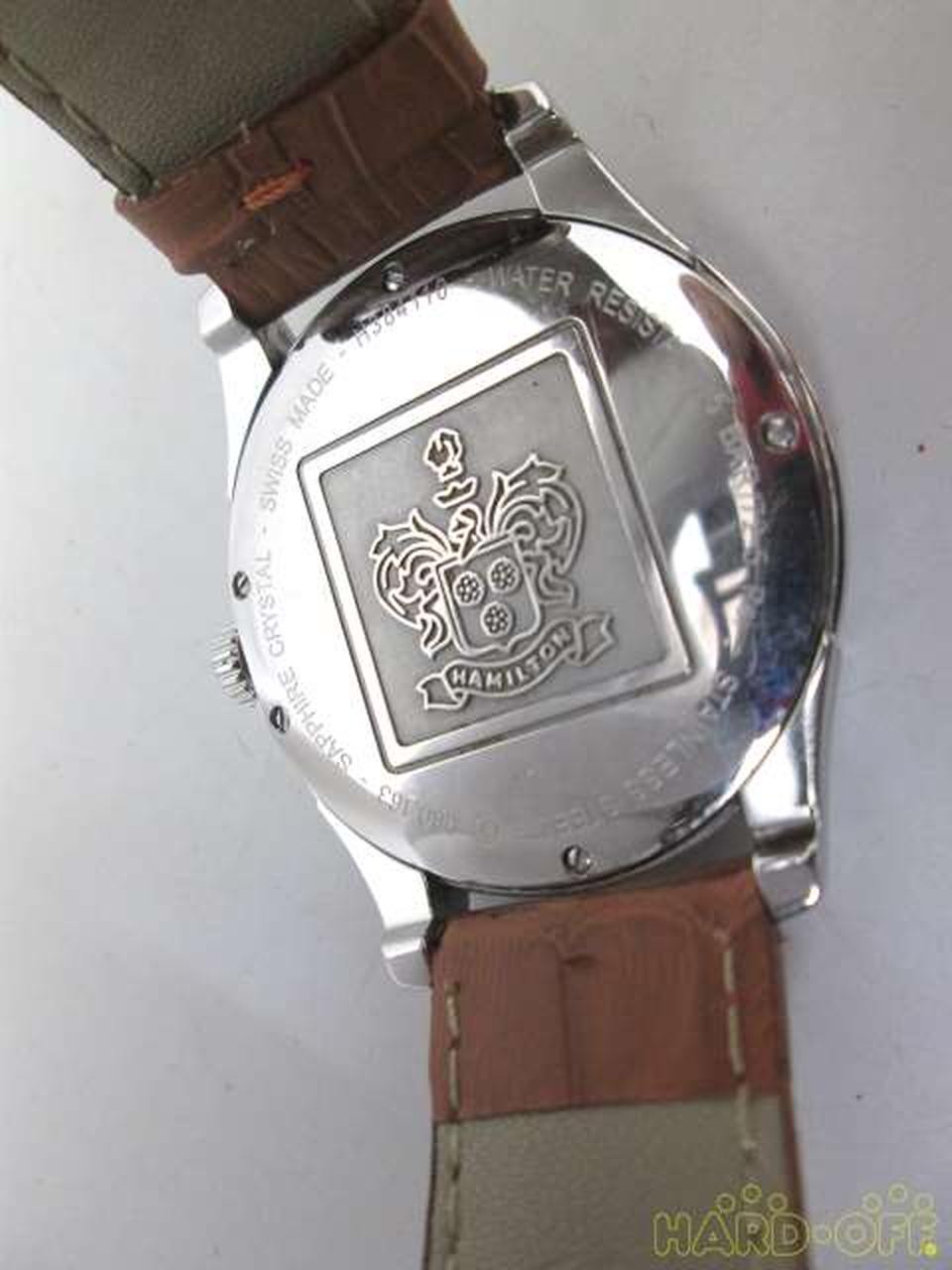 Quartz Watch H384110 Belt Brown 5BAR HAMILTON image 6