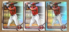 2022 Bowman Draft Yasser Mercedes Lot - Chrome Refractors (RC) #BDC-11 Sky Blue