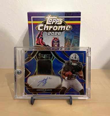 Panini 2025 Panini Select Ashton Jeanty Rookie Auto Patch 105/149 RSMP-AJY