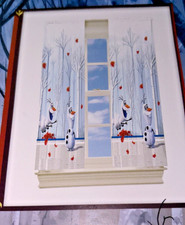 Disney Frozen II Olaf Window Curtain 2 Panels Drapes Set, 82" x 63" New