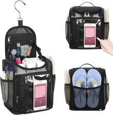 Hanging Shower Caddy Portable - Travel Toiletry Bag for College
