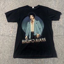 Bruno Mars Moonshine Jungle Tour Shirt Sz M Short Sleeve Graphic Print Black