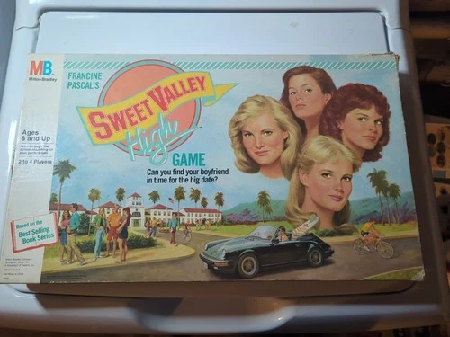Vintage Milton Bradley Sweet Valley High Board Game 1988 99% Complete