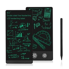 Mini LCD Writing Tablet 6.5in Double Display Reusable Electronic Notepad