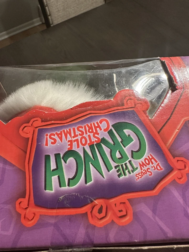 Dr Suess How The Grinch Stole 圣诞节变形会说话的毛绒娃娃 2000 — 第 2/4 张图片