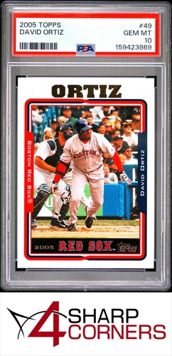 2005 TOPPS #49 DAVID ORTIZ RED SOX HOF PSA 10