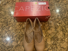 Capezio 550 Women's Tap Footlight Character Dance Shoes, Beige