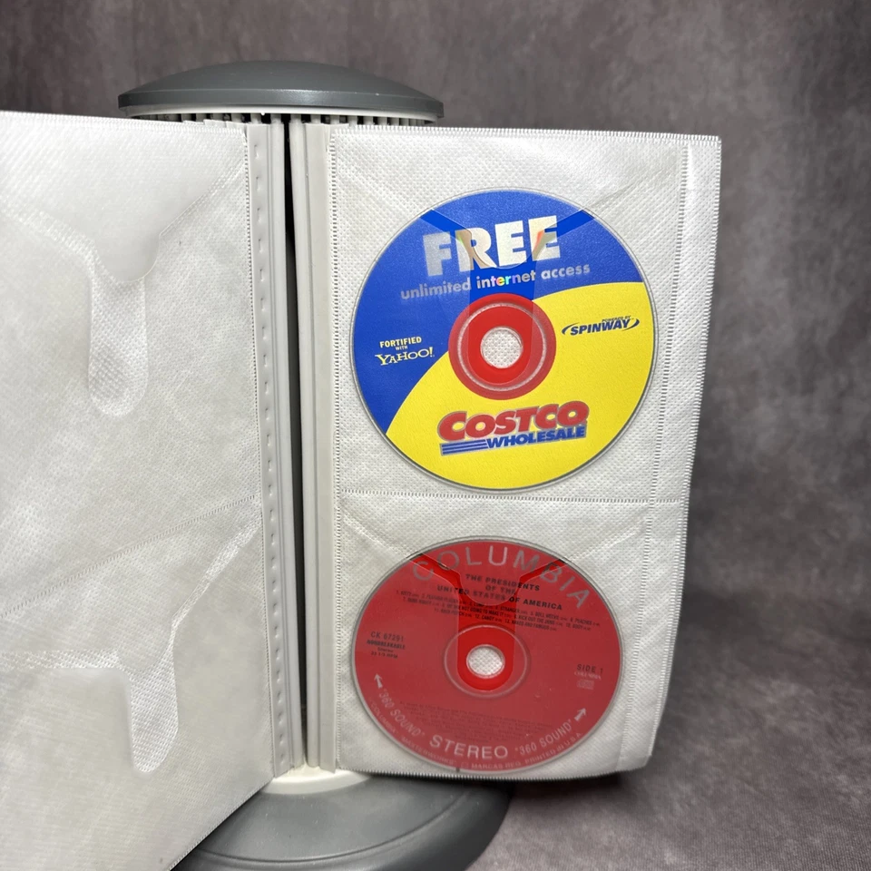 Vintage Y2K Rotating 200 CD Wallet Storage Tower Carousel Rare Free Shipping - Image 2 of 4