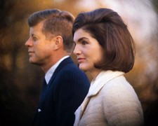 A John F Kennedy & Jacqueline Kennedy Together Concentrated 4x6 Photo Print