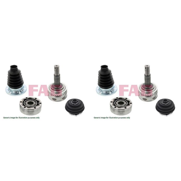 2X Schaeffler Fag ANTRIEBSWELLENGELENK-SATZ Radseitig Passend FüR Renault Megane-image