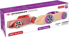 Automoblox Minis 2-Pack HR5 Scorch  SC1 Chaos Real Wood Cars - STEM Toy