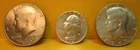 Nice COINS - Older - 2 Kennedy Halves - 1  1976 - 1  1967 - 1  64 Silver Quarter