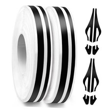 Car Pinstripe Tape, 2 Rolls x 32Ft Pinstriping Automotive Tape Racing black