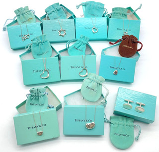 Collana originale Tiffany & Co. gemelli SV925 54 5 g set 10 con scatola KM010027