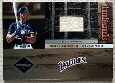 Rickey Henderson 32/100 BAT 2004 Leaf Limited Lumberjacks #LJ30 | eBay