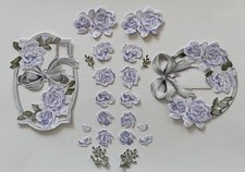 4 sets Tattered Lace Gardenia Floral 3D Card Front Die Cuts