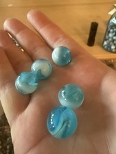 Peltier circa 1930s marbles. Lot of 5. Really unique and cool.