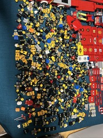 Huge Lego Minifigure City Fire Lot: 7206 Helicopter Boat Truck House 7207  60107