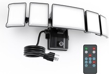 100w Plug In Flood Lights Dusk To Dawn Led Outdoor Light With Remote 5 Adjustabl