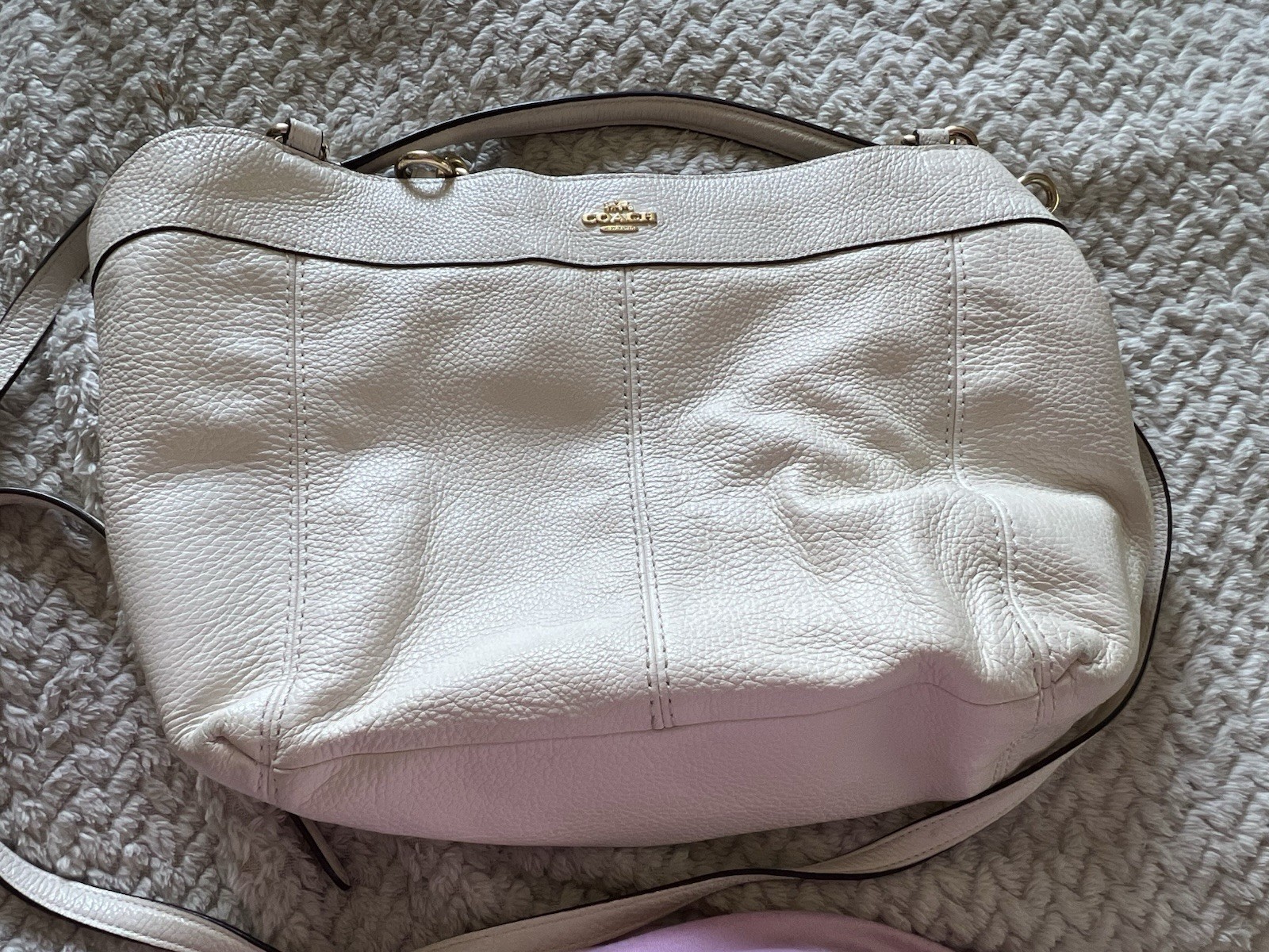 Coach Womens Leather Handbag Purse Stylish & Durable