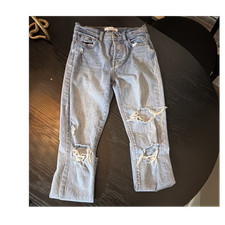 PISTOLA Women s Light Wash Distressed Skinny Fit Blue Denim 5-Pocket Jeans