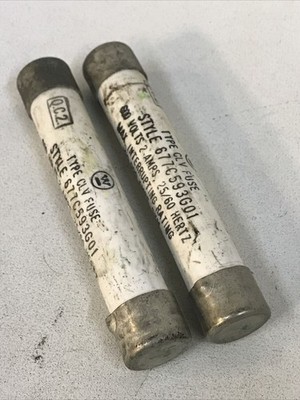 *LOT OF 2* Westinghouse 677C593G01 2 AMP 600V Type CLV Fuse 2E