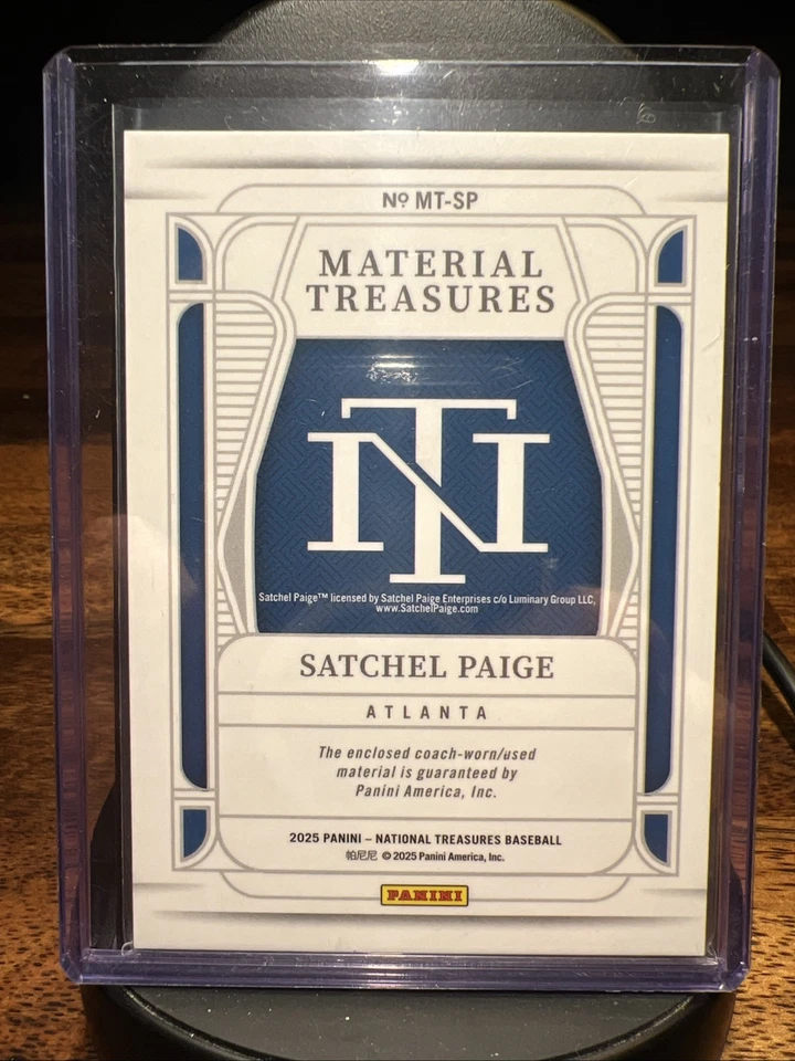 Cartera Paige 2025 Panini National Treasures juego parche usado/99 Foto 2 de 2
