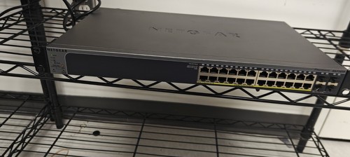 Netgear ProSafe GS728TP 24 Port PoE Gigabit Ethernet Smart Switch, Used - Picture 3 of 3