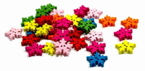 Gemischtes Sortiment Bastelarbeiten 2-Lochs-Knöpfe