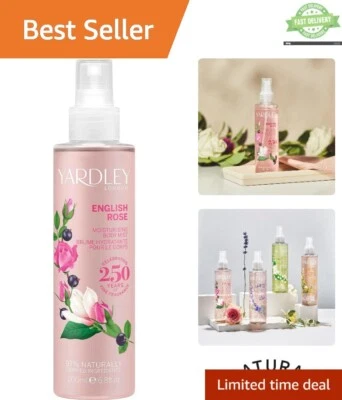 Yardley London English Rose Fragrance Mist 200ml - Floral Body Spray