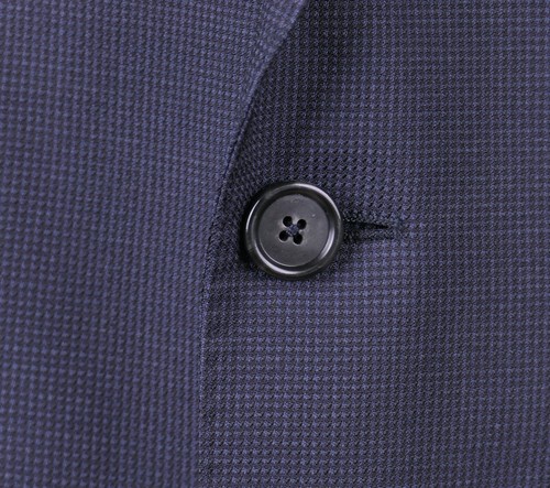 Ermenegildo Zegna Navy Blue Micro Pindot Woven Wool Sport Coat Jacket Blazer 36R - Bild 4 von 7