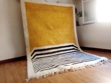 Marokkanischer Handgeknüpfter Teppich, Beni Ourain Stil Marokko Wolle Berber ...