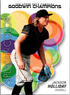 #ad #ad 2023 Upper Deck Goodwin Champions Splash of Color Jackson Holliday RC Orioles $2.95