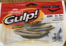 Berkley Gulp 3" Crawler Watermelon Pearl 1ea 10ct-BRAND NEW-SHIPS N 24 HOURS