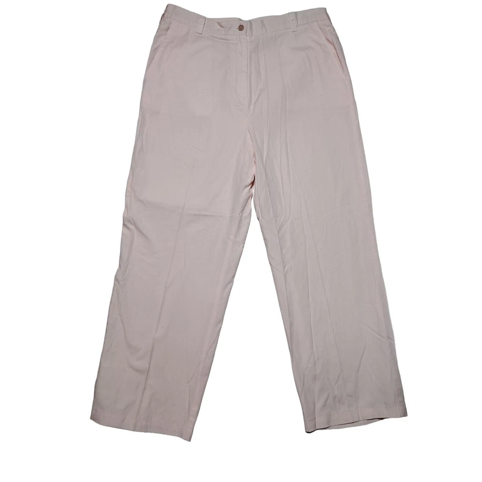 Orvis Chino Pants Women's Light Pink Cotton Size 14 Straight Leg - Image 3 of 4