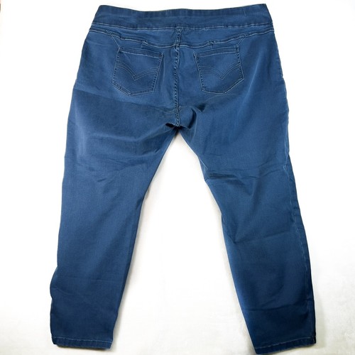 Decjuba Womens Pull on Jogger Jeans Blue Size XL Cotton Blend-Size label missing - Picture 2 of 10