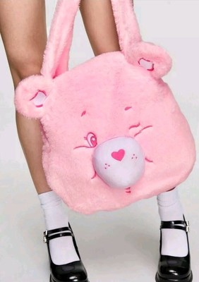 ROMWE X Care Bears Light Pink Plush Single Shoulder Tote Bag,