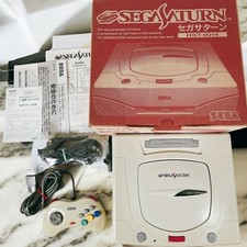 Sega Saturn SS white console HST-0014 Complete NTSC-J Japan Import Tested