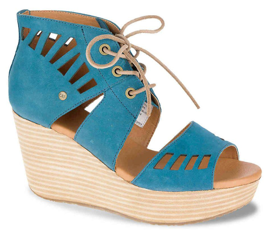 Женская обувь CAT-Caterpillar Cat Женские сандалии Alma на танкетке, Legion Blue, 8 М, США