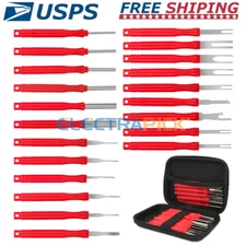 21 pcs Terminal Removal Tool Kit, Electrical Pin Extractor with Protective Case