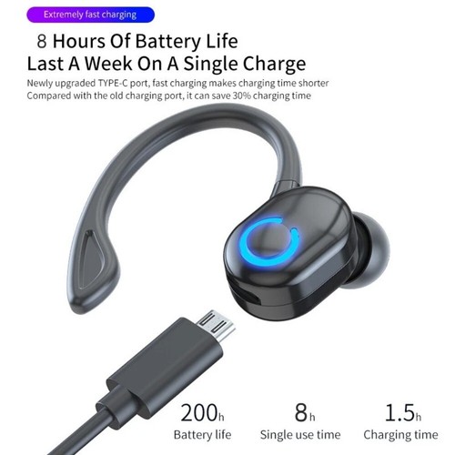 Bluetooth Earphone Wireless Headphones Ear Hook Bluetooth Handsfree Headset - 第 10/14 張圖片
