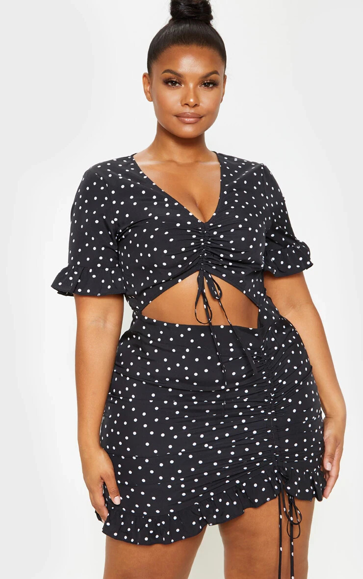 black polka dot bodycon dress Black polka dot bodycon dress  a new arrival from Adamaris Boutique  Special Collection. Classic silhouette with a modern twist, elegant and  feminine, perfectly highlighting your figure