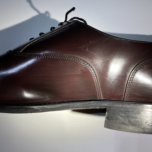 Florsheim Lexington Mens 12D Cap Toe Dress Shoe Oxford Burgundy Leather 17067-05 - Picture 9 of 12
