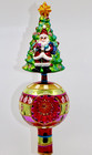Radko 12" FESTIVE FELLOW TREE TOPPER Santa w/Tree Reflector 20th Anniversary NEW — photo 1