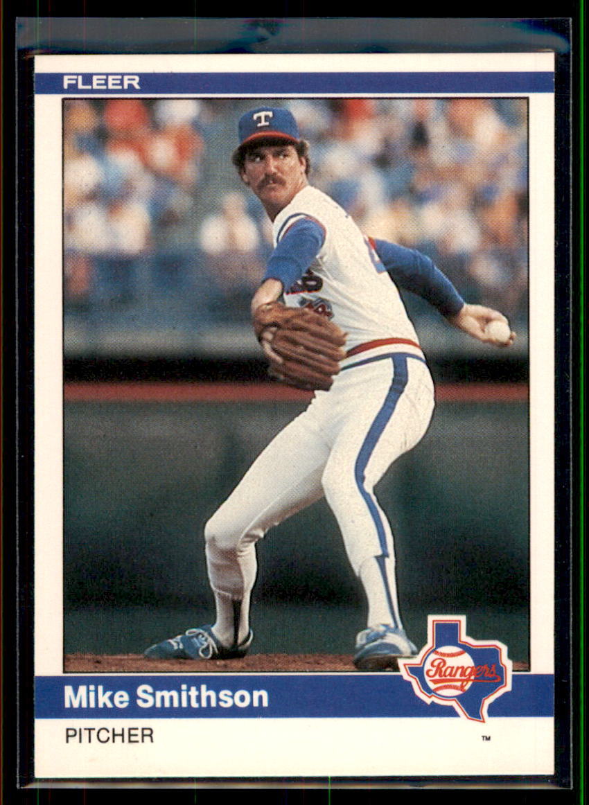 1984 Fleer Mike Smithson RC #428 Texas Rangers