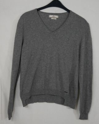 Damen REPLAY Pullover Grau mit KASCHMIR + WOLLE Zeitlos Chic Größe DE 38/40