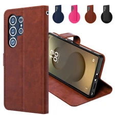 For Samsung Galaxy S25 Ultra Case Wallet Leather Magnetic Flip Stand Phone Cover
