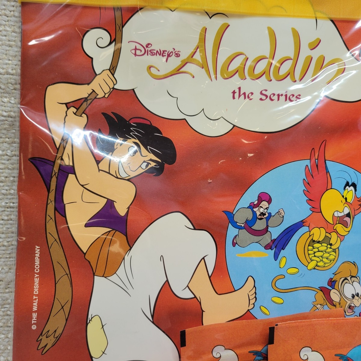 New 1993 Disney Aladdin The Series Sticker Album w/10 Packs